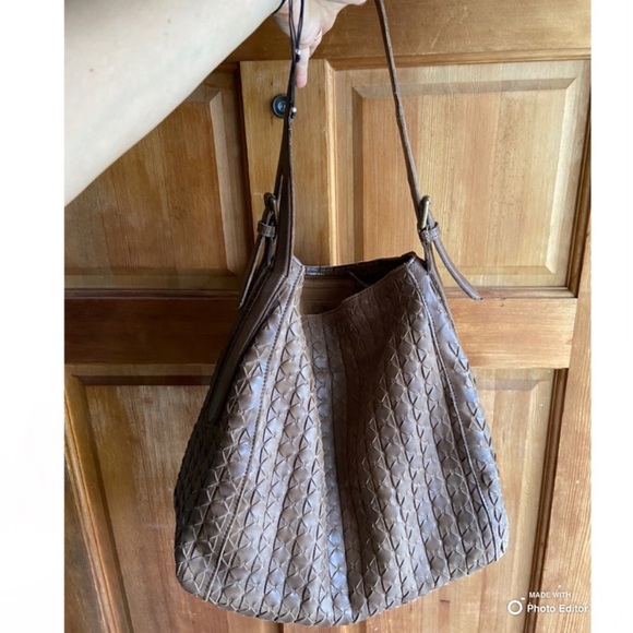 Valentina Bags Valentina Oversized Leather Hobo Bag Purse Rustic Brown Boho Large Travel Bag